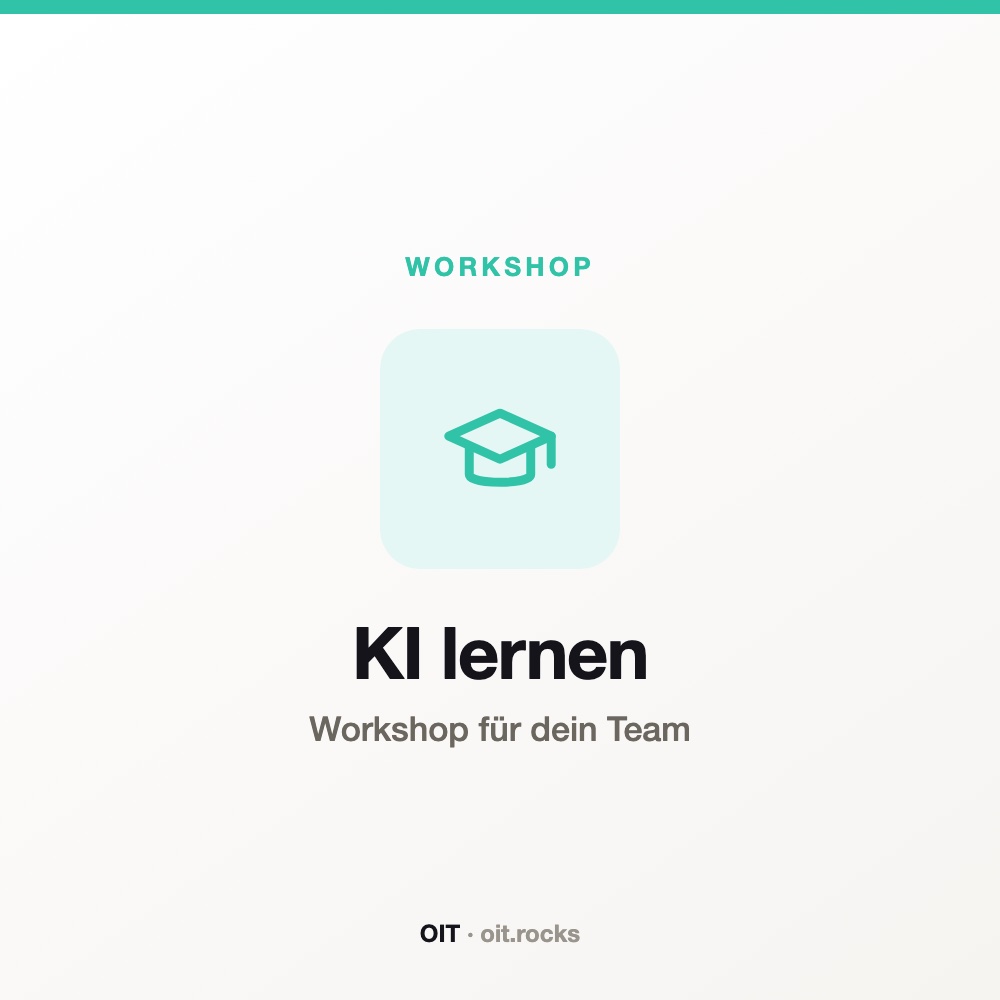 KI lernen – Workshop für dein Team