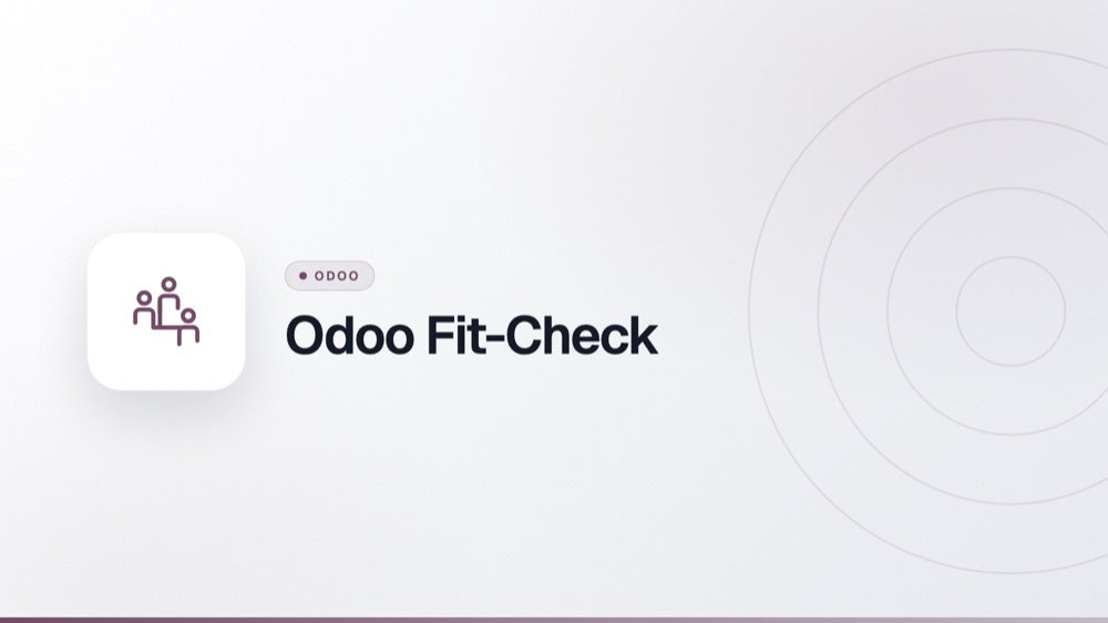 Odoo Fit-Check – Workshop & Testumgebung